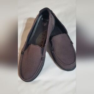CROCS Women Dark Brown Slip-On Loafers. Sz 7